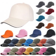 Baseball Cap Snapback Hombre Plain Washed Cap Classic Adjustable Blank Solid Hat US  eb-62535770
